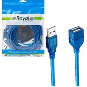 تصویر کابل افزایش طول USB رویال طول 3 متر 