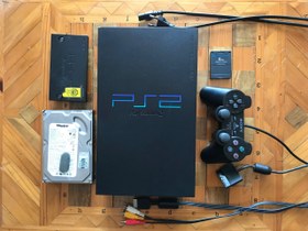 تصویر کنسول بازی سونی فلش خور (استوک) PlayStation 2 Fat Sony PlayStation 2 Fat Memory Set (Stock)