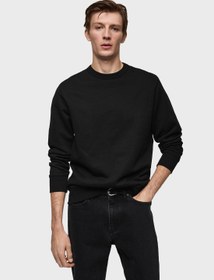 تصویر سویشرت نولا اسنشیال با یقه گرد برند mango man Nola Essential Pullover Sweatshirt