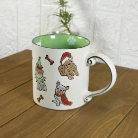 تصویر ماگ سرامیکی سگ کریسمس 