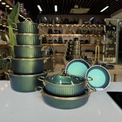 تصویر سرویس قابلمه 16 پارچه اویز پلاس +Eviz ترکیه ای cookware set Eviz+ 16Pcs