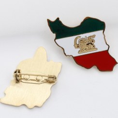 تصویر سنجاق سینه ایران طلایی ۷۵۲۵۲ - مدل 