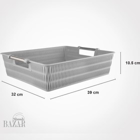 تصویر سبد طرح بامبو دسته استیل 1 لیمون کد : 1048