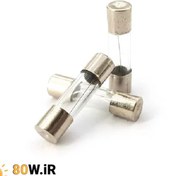 تصویر فیوز شیشه ای ۲ آمپر سایز ۵x۲۰ و ۶x۳۰ 