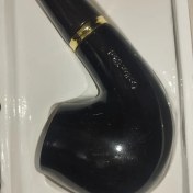 تصویر پیپ سنگی طرح مشکی ساده 