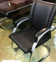 تصویر صندلی کنفرانس مدل آرین پایه یو فلزی 