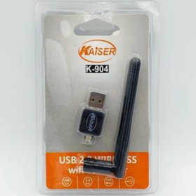 تصویر دانگل وایرلس WIFI پایه کوتاه KAISER مدل K904 