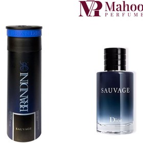 تصویر اسپری مردانه Sauvage حجم 200 میلی لیتر برندینی Brandini Sauvage Spray For Men 200 ml