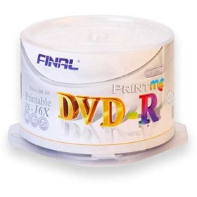 تصویر دی وی دی خام فینال مدل DVD-R بسته 50 عددی 