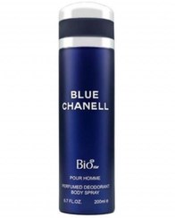 تصویر اسپری بدن مردانه مدل Blue Chanell حجم 200 میلی لیتر بیو استار Bio Star Blue Chanell Deodorant Spray For Men 200m