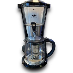 تصویر چای ساز سماوری بورژوا مدل BR1003 با کتری پیرکس 