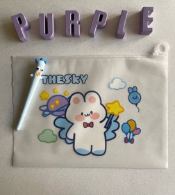 تصویر پوشه و کاور شفاف A4 با طرح خرگوش - شکل۴ 