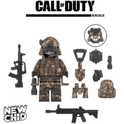 تصویر مینی فیگور سرباز مدل WM2603 سازگار با قطعات لگو 