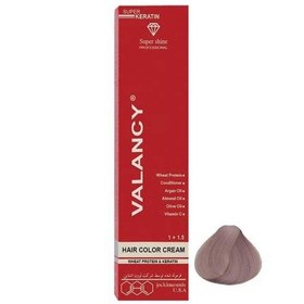 تصویر رنگ مو والانسی سری دودی مدل بلوند دودی خیلی روشن شماره A8 VALANCY NoA8Hair Color 100 ml