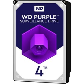 تصویر هارد دیسک اینترنال وسترن دیجیتال سری بنفش ظرفیت 4 ترابایتWestern Digital Purple Internal Hard Drive 