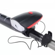 تصویر چراغ جلو دوچرخه شارژی مدل جوکر با بوق و ۲۵۰ لومن 