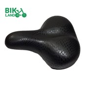 تصویر زین دوچرخه پهن فنری پوست ماری مدل ۱۵۳ 