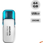 تصویر فلش مموری ای دیتا مدل UV240 ظرفیت 64 گیگابایت ا Adata UV240 Flash Memory - 64GB Adata UV240 Flash Memory - 64GB