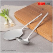 تصویر ست کفگیر و ملاقه استیل بنتاتی 