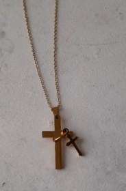 تصویر بدلیجات گردنبند صلیب با زنجیر آرین استور 