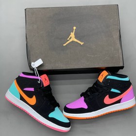 تصویر کتونی نایک Air Jordan 1 Mid GS Candy 