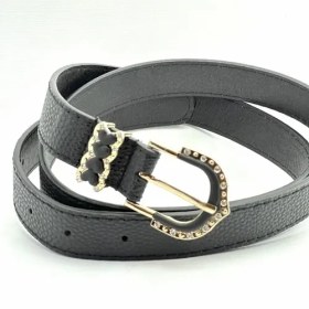 تصویر کمر چرم نگین دار 