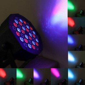 تصویر رقص نور دیسکویی مدل LED FLAT PAR LIGHT 