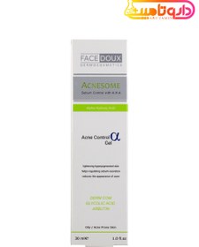 تصویر ژل آکنه زوم آلفا 30 میل فیس دوکس Face Doux Acnesome Cream With Aha 30ml