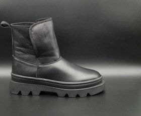 تصویر نیم بوت زنانه چرمی اسکیمو 