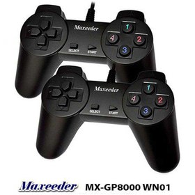 تصویر Maxeeder PC JoyStick MX-GP8000 WN01 دسته بازی کامپیوتری مکسیدر