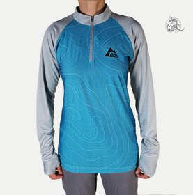 تصویر نیم زیپ فینگر - آبی 