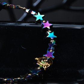 تصویر دستبند سنگ حدید ستاره ای 