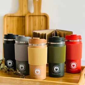 تصویر تراولماگ مدل دور سیلیکونی travelmug silikooni