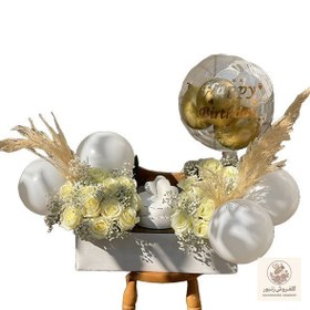 تصویر باكس گل و كيك 001 | کد: ZNB-P2E 