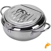تصویر قابلمه سرخ کن استیل مدل ژاپنی 