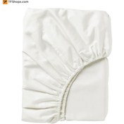 تصویر ملحفه ایکیا مدل NATTJASMIN سایز 200×160 سانتی متر سفید Fitted sheet