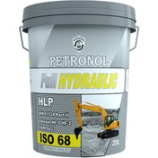 تصویر روغن هیدرولیک خودرو پترونول فول هیدرو VG 68 حجم ۲۰ لیتر 