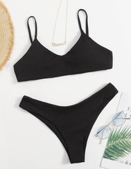 تصویر مایوشنازنانه دوتیکه بندی مشکی 