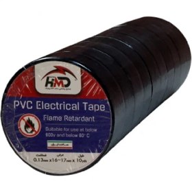 تصویر چسب برق اچ ام دی HMD بسته ۱۰ عددی - مشکی 