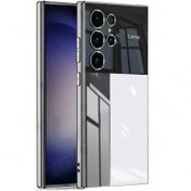 تصویر قاب گوشی سامسونگ Galaxy S23 Ultra شفاف ژله ای محافظ لنز دار 