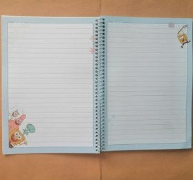 تصویر دفتر40برگ حاشیه دار سیمی پگاه جلدمقوایی Note book