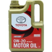 تصویر روغن موتور تویوتا مدل TOYOTA 0W-20 SN PLUS چهار لیتری 