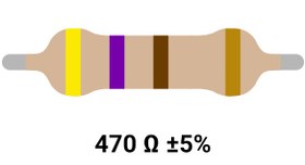 تصویر RESISTOR 2W 470R %5 – مقاومت ۲ وات ۴۷۰ اهم ۵% کربنی 