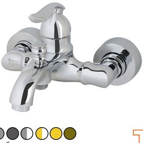 تصویر شیر حمام طوفان فلز مدل بارسا - کروم Tofan Felez Bath Faucet Barsa Model