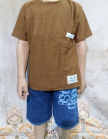 تصویر شلوارک تک جین 