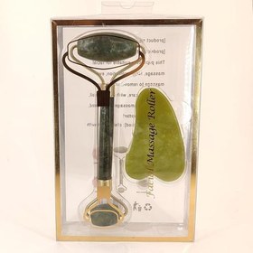 تصویر ماساژور صورت یشم ریلکس ماساژور جید رولر صورت و سنگ گواشا ریلکس