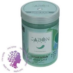 تصویر اسکراب شکری لایه بردار پوست ژبن پلاس (Jabon plus) مدل Green Apple وزن 900 گرم 