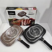 تصویر ماهیتابه رژیمی دوطرفه یونیک سایز 36 ماهیتابه گرانیتی یونیک ماهیتابه اصلی یونیک آلمان 