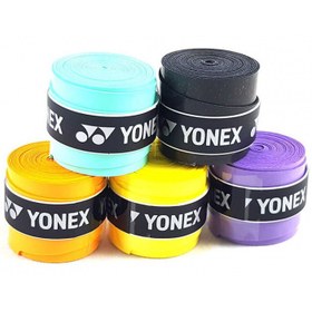 تصویر گریپ بدمینتون یونکس مدل Qt30 بسته سه عددی - کالباسی 