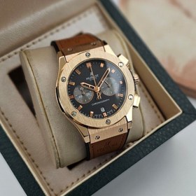 تصویر ساعت مچی عقربه ای مردانه هابلوت سه موتوره فعال HUBLOT